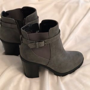Gray boots